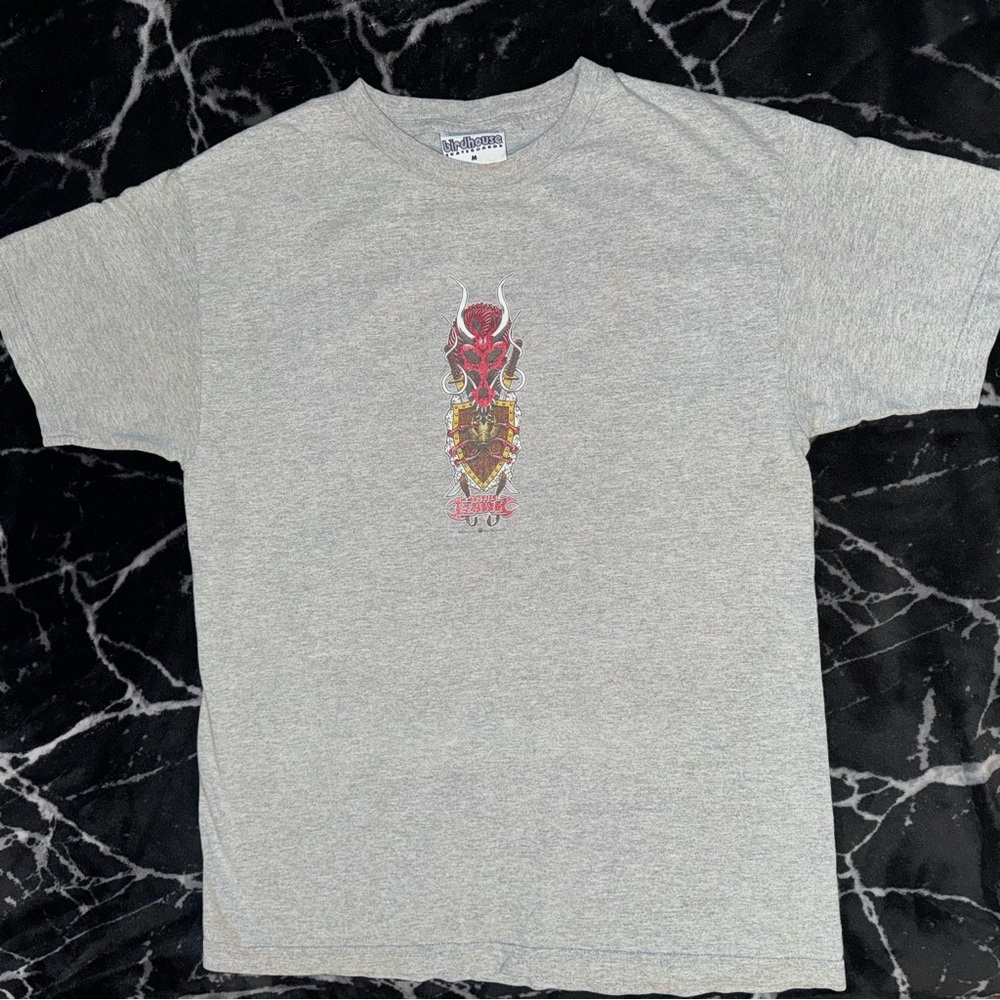 Men’s size medium Birdhouse t shirt Tony hark skateboards demon monster tee rare